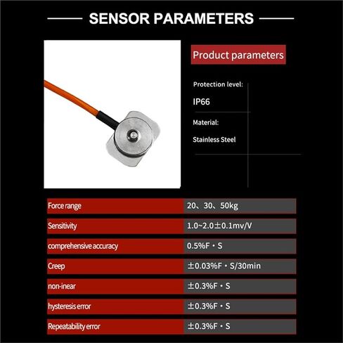 Pressure Sensor Button-Type Weight Transducer Force Measurement Probe Industrial Automatio 1Pcs(20KG) in Kuwait