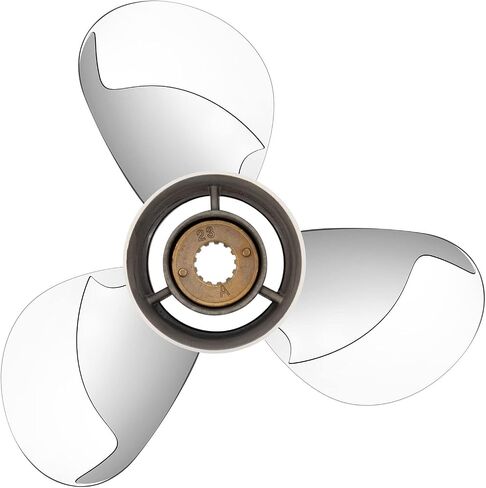 10 3/8X14 OEM Upgrade Stainless Steel Outboard Propeller fit Mercury Motos 30-70HP, Ref.Parts No.48-866850A46,13 Spline Tooth, Rh in Kuwait
