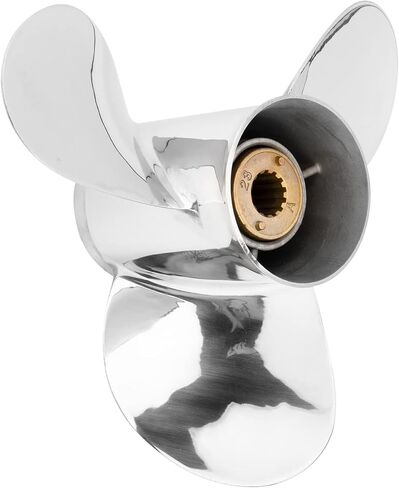 10 3/8X14 OEM Upgrade Stainless Steel Outboard Propeller fit Mercury Motos 30-70HP, Ref.Parts No.48-866850A46,13 Spline Tooth, Rh in Kuwait