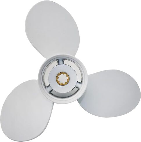 Aluminum Outboard Propeller 9 1/4x10 1/2 Compatible with Yamaha Engines 9.9HP/15HP/F15/F20,3 Blades,8 Tooth,RH,(683-45943-00-0) in Kuwait