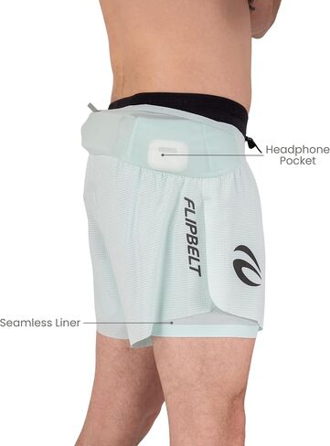 شورت الجري FlipBelt للرجال مزود ببطانة وجيوب مدمجة للهاتف in Kuwait