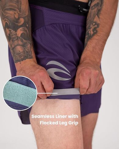 شورت الجري FlipBelt للرجال مزود ببطانة وجيوب مدمجة للهاتف in Kuwait