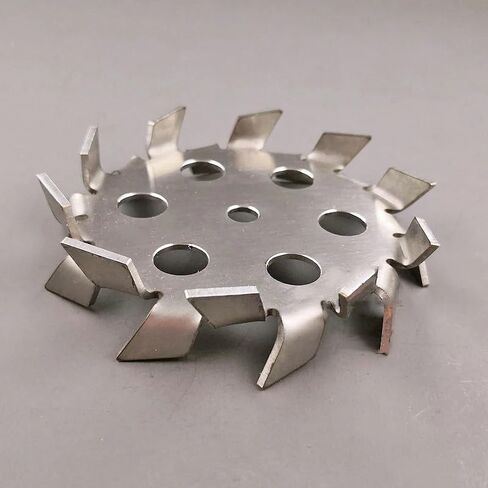 1pc 304 Stainless Steel Dispersing Disc with Guide Holes - Serrated Stirrer for Laboratory Use(80mmx8mm) in Kuwait