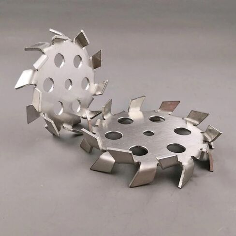 1pc 304 Stainless Steel Dispersing Disc with Guide Holes - Serrated Stirrer for Laboratory Use(80mmx8mm) in Kuwait
