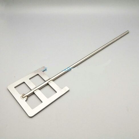 1pc 304SS Lab Dispersed Anchor Paddle - 300-500 mm Length, 40-120 mm Blade Width, with Rod for Lab Use(110x8x500mm) in Kuwait
