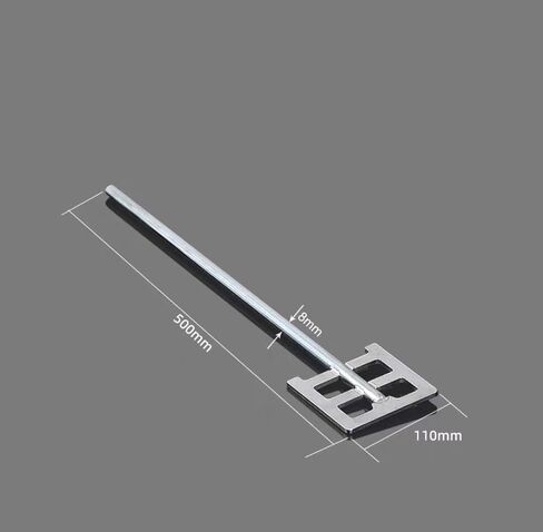 1pc 304SS Lab Dispersed Anchor Paddle - 300-500 mm Length, 40-120 mm Blade Width, with Rod for Lab Use(110x8x500mm) in Kuwait