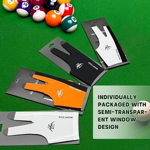 Billiard Pool Glove for Left Hand 3 Finger, Premium Ultra-Smooth Fabric, Breathable & Quick-Dry – Seamless, Snooker Cue Sport Glove Popular Sizes for Men & Women in Kuwait