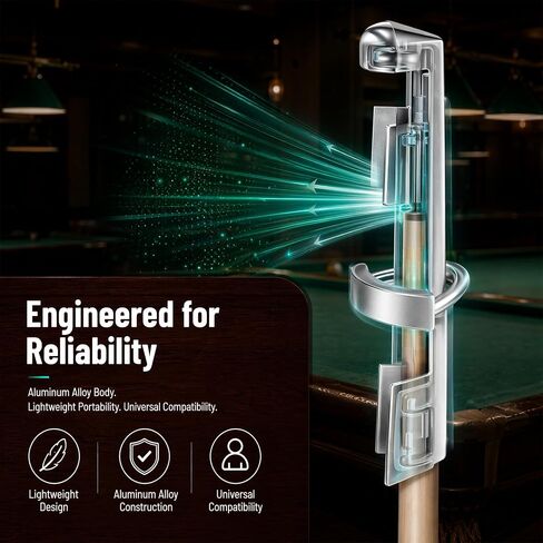 2 Sets Pool Cue Tips Replacement Kit, Stainless Steel Billiard Stick Repair Tool, Easy to Use Clamp Fastener, for Snooker, Professional Billiards Table Accessories in Kuwait