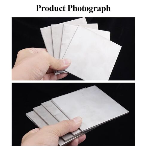 لوح تيتانيوم 200 × 200 × 0.5 مم - 200 × 200 × 1.2 مم، Ta1/Ta2 معدن تيتانيوم مناسب لصناعة الطيران والسيارات (200 × 200 × 0.8 مم) in Kuwait