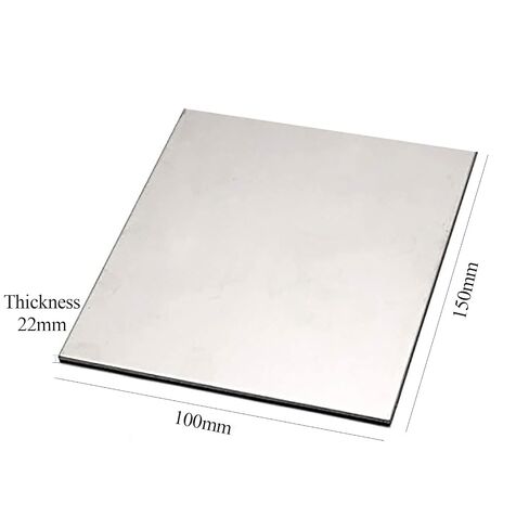 لوح تيتانيوم TC4 معدني 100×150 مم، سمك 12-22 مم مناسب للسيارات والآلات الصناعية (100×150×22 مم) in Kuwait