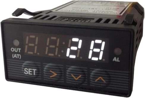 XMT-7100 وحدة تحكم في درجة الحرارة PID لآلة إسبرسو ترموستات شاشة ديجيتال 48*24 مللي متر (صندوق ألومنيوم فضي) in Kuwait
