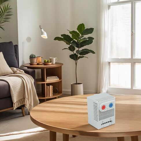 Compact Mechanical for Temperature Controller Thermostat, 0-60°C Control Range, 7K±4K Hysteresis, for DIN Rail Mount (35mm), IP20 Rated, for KTO011/KTS011/ZR011 Series(ZR011) in Kuwait