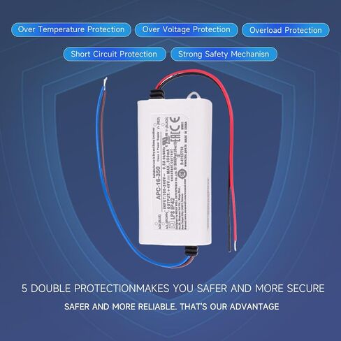 APC-16-350 16 وات 36 فولت 350 مللي أمبير تيار مستمر لتحويل التيار الكهربائي IP42 للديكور الداخلي LED، لافتات إعلانية LED، شرائط إضاءة (12 قطعة) (12) in Kuwait