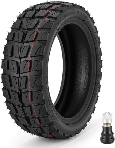 إطار سكوتر 10x2.75-6.5، عجلات مطاطية كهربائية بدون أنابيب مقاس 10 بوصة، مكنسة كهربائية للطرق الوعرة مع صمام، مقاومة للثقب، غير قابلة للانزلاق، استبدال أمامي أو خلفي in Kuwait