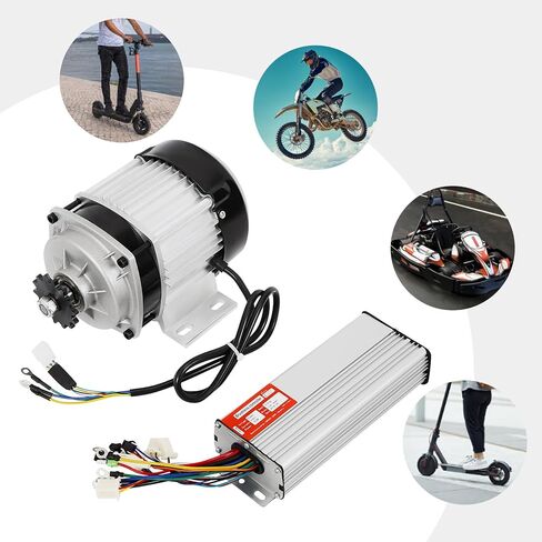 Brushless Motor Kits, 48V 750W Electric Brushless DC Motor Complete Kit, Universal Electric Scooter Brushless Motor, 3100 RPM High Speed Motors for DIY E-Bike Tricycle Quad Trike in Kuwait