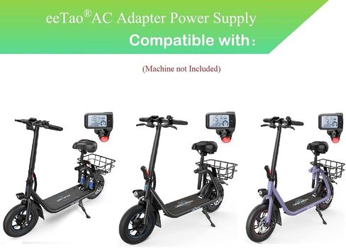 42V 1.5A Replacement Charger Compatible with URBANMAX C1 Pro C1 450W Electric Scooter 36V 37V 7.5Ah Li-ion Battery Pack Commuter Bike 42VDC 1.5A DC42V Power Supply Cable Cord in Kuwait