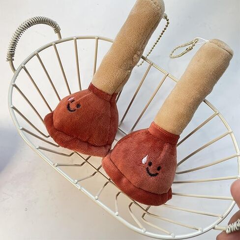 1Pc Plunger Keychain Pendant,Unique Toilet Plunger Soft Keychain for Backpack Decoration or Gifts,Decorate Car Keys, Wallets, Handbags, Keys, Figures Stuffed Animals and in Kuwait