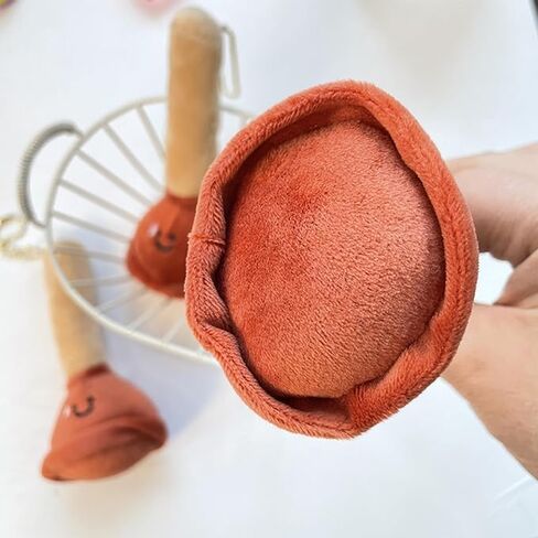 1Pc Plunger Keychain Pendant,Unique Toilet Plunger Soft Keychain for Backpack Decoration or Gifts,Decorate Car Keys, Wallets, Handbags, Keys, Figures Stuffed Animals and in Kuwait