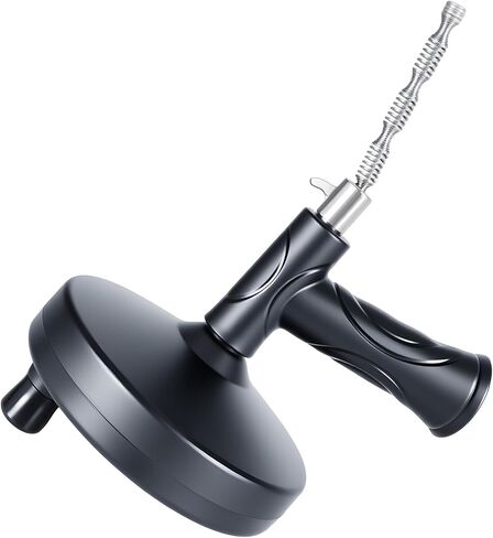 33 Ft Drain Auger Flexible Plumbing Snake Pipe Clog Remover Tool | Flexible steel cable clears hair & grease clogs, works for sink, tub, shower drains, DIY plumbing unclogging tool in Kuwait