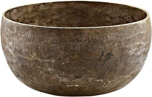 Bronze Singing Bowl with Felt Ring and Cover, Origin Series — MADE IN INDIA — For Meditation, Yoga, ASMR or Sound Therapy, 2-YEAR WARRANTY in Kuwait