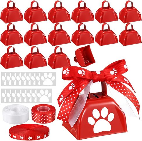 Konohan 16 Pack 3 Inch Metal Cowbells with Handle DIY Loud Noise Makers for Sporting Party Accessory Cheerleading Centerpiece Decor School Cheers Sports Match Game Outdoor Activities(Blue) in Kuwait