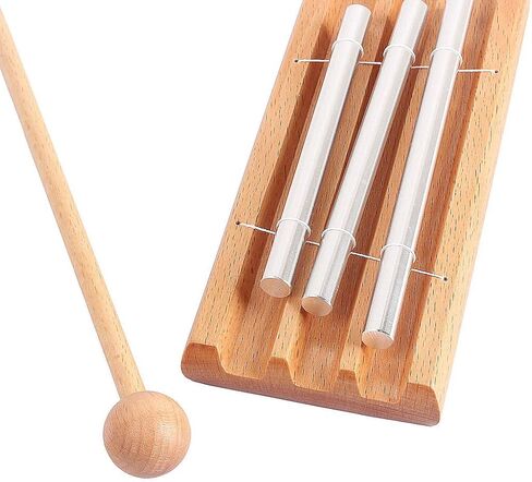 Alnicov Energy Chime Three Tone Meditation Classroom Bell With Mallet For Prayer Yoga Or Teachers' Classroom Management in Kuwait