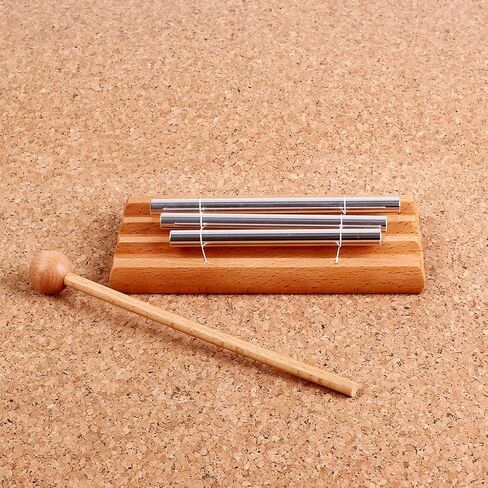 Alnicov Energy Chime Three Tone Meditation Classroom Bell With Mallet For Prayer Yoga Or Teachers' Classroom Management in Kuwait