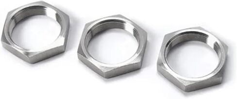 1/8" 1/4" 3/8" 1/2" 3/4" 1" 1-1/4" 1-1/2" 2" 2.5" 3" 4" BSP Female Thread Hex Lock Nut Pipe Fitting 304 Stainless Steel(1-1/4") in Kuwait