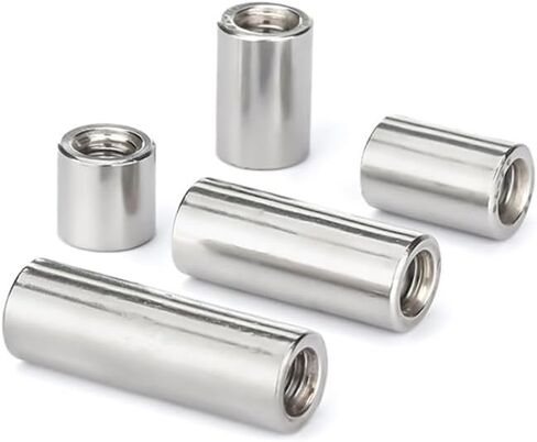M12x20x25(1pcs) 304 Stainless Steel Round Joint Nut Long Connector in Kuwait