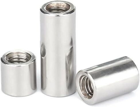 M8x10x10(5pcs) 304 Stainless Steel Round Joint Nut Long Connector in Kuwait