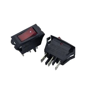 2 قطعة مفتاح متأرجح، متوافق مع RF-1001، 3 دبوس 2 موضع، 10 أمبير 250 فولت تيار متردد، T85 أحمر للأجهزة المنزلية والمعدات الصناعية in Kuwait
