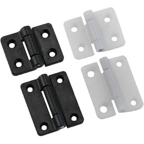Black Plastic Small Damping Hinge Can Locate and Fold Toolbox Cabinet Doors 1Pcs(40X28-White-0.25N.m) in Kuwait