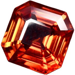 Excellent Orange Sapphire Square Cut 10.50 Ct Natural Gemstones CERTIFIED in Kuwait