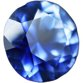 Natural Blue Tanzanite Round Cut 9.52 Ct Ring Size Loose Gemstone CERTIFIED in Kuwait