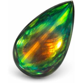 5.50 Ct Multi Color Pear Cut Natural Doublet Opal Ring Loose Gemstone CERTIFIED in Kuwait