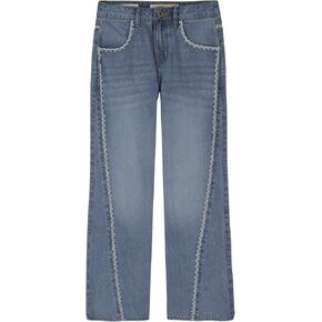 Lucky Brand Girls Mid Rise Flare Stretch Denim Jean ، Zipper Fly & Button Closure in Kuwait