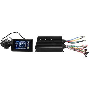 Dioche مجموعة التحكم 5000W فرش السيارات مجموعة التحكم 80A 60V 72V 2000W إلى 5000W التحويل مع شاشة LCD S966 وخانق تعديل السرعة 20X in Kuwait