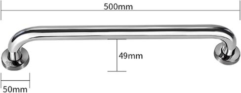Stainless Steel Door Pull Handle - Chrome Commercial Push/Pull Armrest for Bathroom, Shower, Toilet, Wooden Cabinet, Cupboard - 100cm Gate Handle in Kuwait