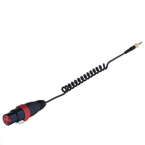كابل صوت لجهاز إرسال الميكروفون ملفوف لـ Sennheiser SK500 G4 Sony UWP D11 D21 XLR 3 دبوس أنثى للقفل 3.5 مم 1/8 بوصة TRS (D11-XLR) in Kuwait