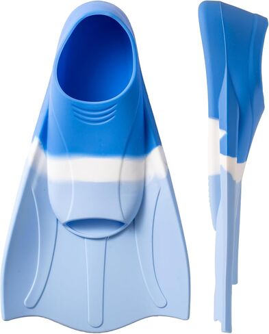 Swimming Training Fins, Comfortable Swim Flippers for Swimming and Diving, Swim Fins for Lap Swimming, Size Suitable Kids Girls Boys Adult in Kuwait