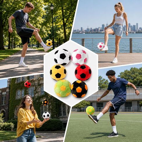 3 Sets of Hand‑Knitted Hacky Kick Sack Balls – Soft and Heavy Knitted Balls, Suitable for Outdoor Playing, Juggling and Coordination Training – Durable, for Adults or Beginners. in Kuwait
