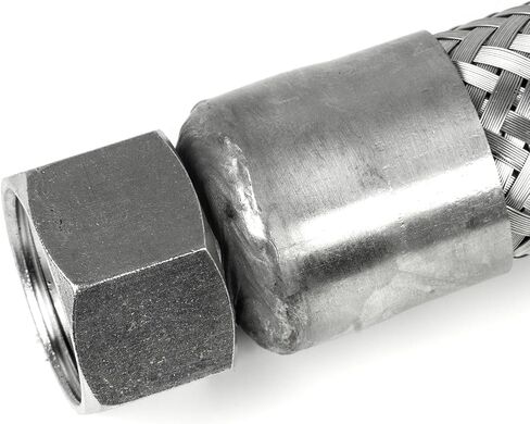 1" x 18" Stainless Steel Compressed Air Line Metal Flex Hose Compressor Tube TU-08-18 in Kuwait