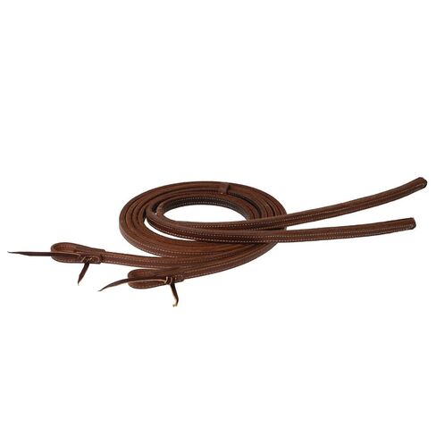 Weaver Leather Heavy Tip 5/8in x 8ft Hermann Oak Stitched Split Reins in Kuwait