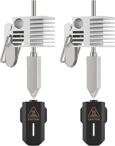 Replacement Integrated Hotend for Creality SPARKX-i7: 2 Pack 0.4mm All-Metal Quick Swap Nozzle Print Head Parts with Silicone Sock for 300℃ High-Speed 3D Printing in Kuwait