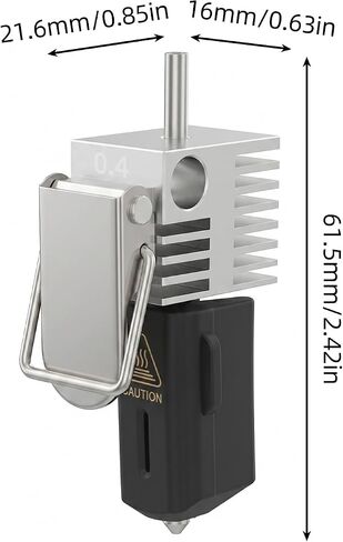 Replacement Integrated Hotend for Creality SPARKX-i7: 2 Pack 0.4mm All-Metal Quick Swap Nozzle Print Head Parts with Silicone Sock for 300℃ High-Speed 3D Printing in Kuwait