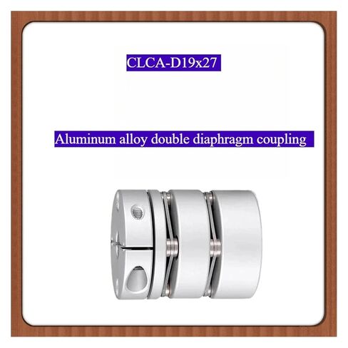 1pc CLCA-D19x27 flexible aluminum alloy double diaphragm coupling for: servo motor stepper screw connections 19mm*27mm diameter: 4~8mm(30mm) in Kuwait