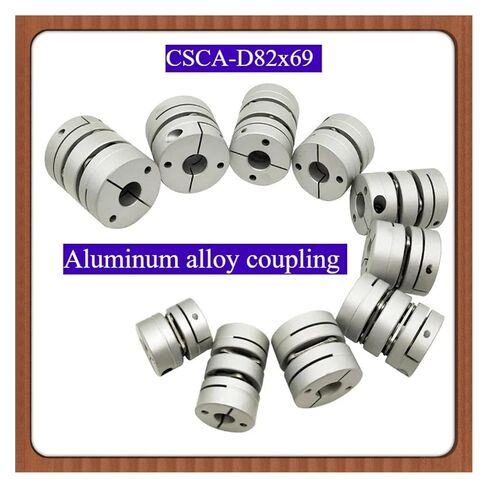 1pcs CSCA-D82x69 Aluminum Alloy Single Diaphragm Coupling For:Stepper Screw Servo Motor Connection 82mm*69mm Diameter: 22~40mm(28mm to 38mm) in Kuwait