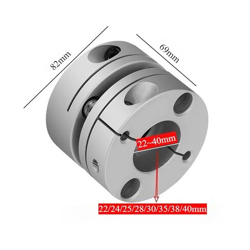 1pcs CSCA-D82x69 Aluminum Alloy Single Diaphragm Coupling For:Stepper Screw Servo Motor Connection 82mm*69mm Diameter: 22~40mm(28mm to 38mm) in Kuwait
