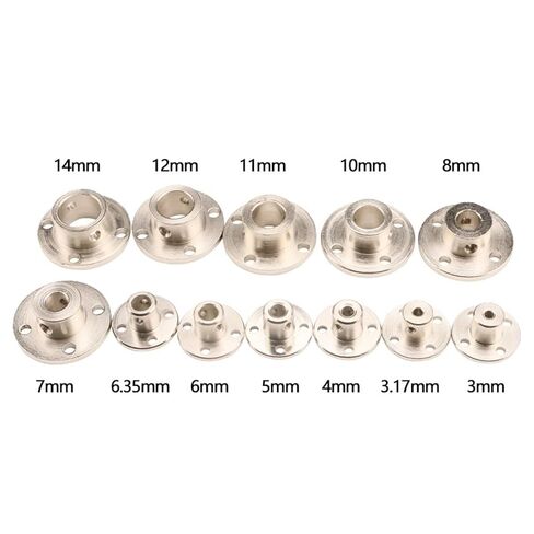 1pcs Guide Rigid Flange Coupling 3mm 3.17mm 4mm 5mm 6mm 6.35mm 7mm 8mm 10mm 11mm 12mm 14mm Motor Shaft Coupler Connector Shaft Sleeve(3.17MM bore) in Kuwait