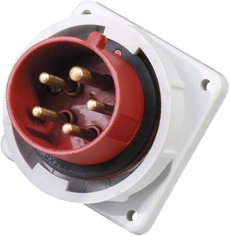 1 Pcs Waterproof Concealed Plug IP44 Dustproof Industrial Connector Distribution Box Sealed Monitoring(SP-817 3P 32A) in Kuwait
